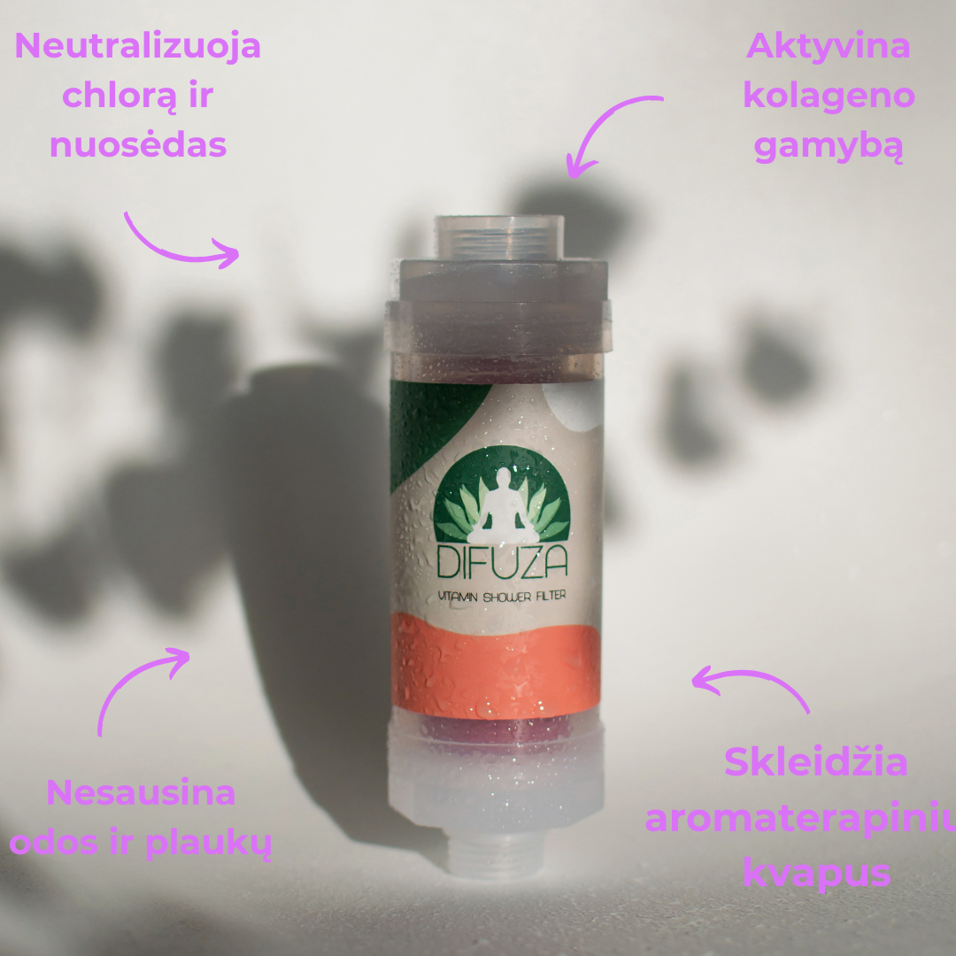 Vandens filtras su Vitaminu C